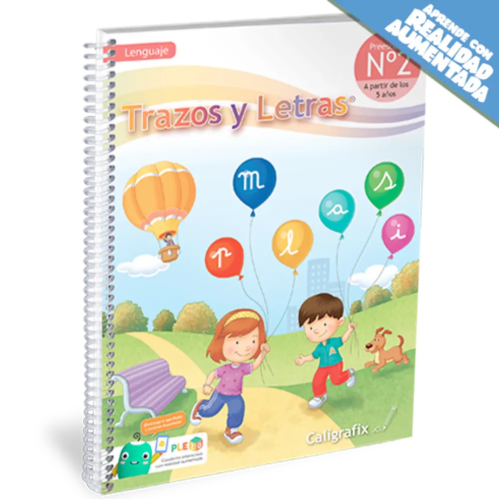 CUADERNO CALIGRAFIX TRAZOS Y LETRAS N°2