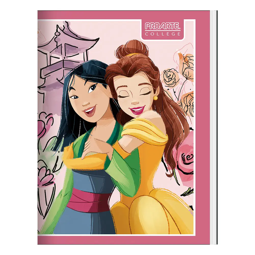 CUADERNO COLLEGE 7MM 80HJS PRINCESAS