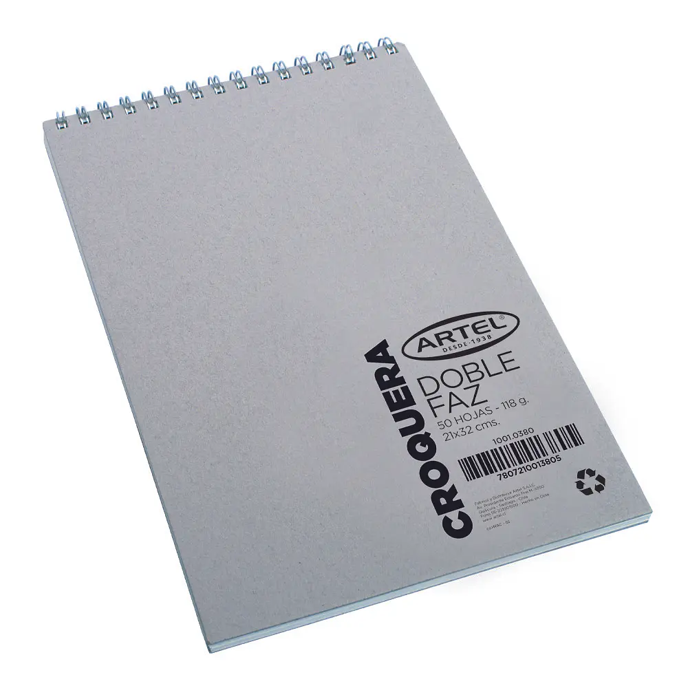 CROQUERA DOBLE FAZ OFICIO 50HJS 21x32CMS.