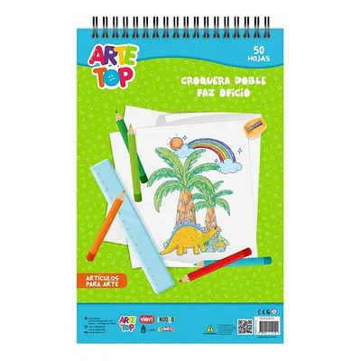 CROQUERA ESPIRAL OFICIO DOBLE FAZ ESPIRAL 50 HOJAS 