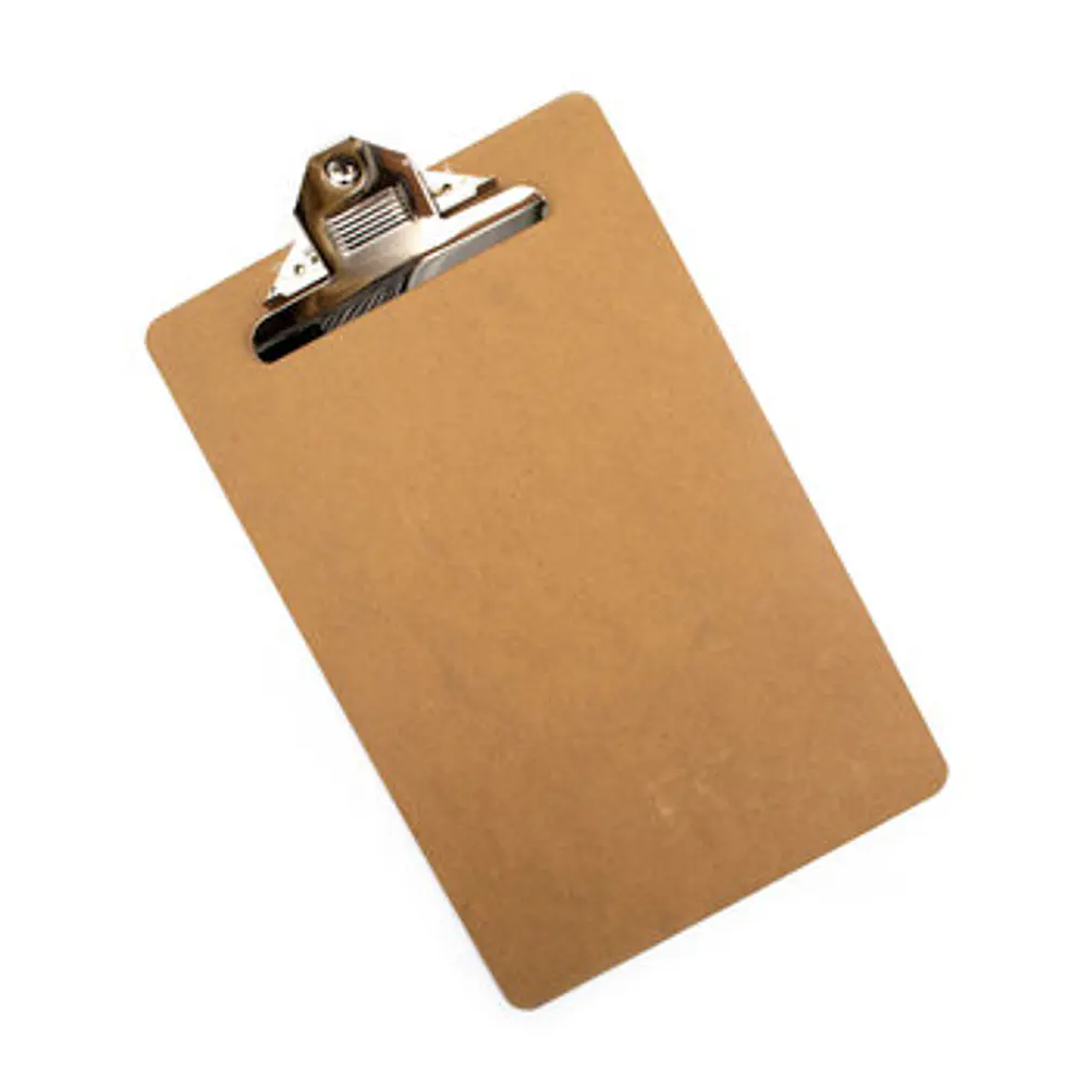 PLANCHETA MADERA OFICIO CON APRETADOR OFFIXNEW