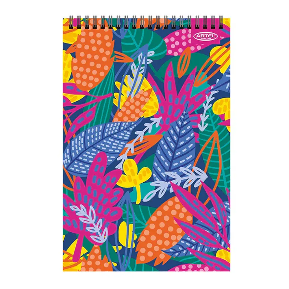 CROQUERA OFICIO FLORAL 80 HOJAS