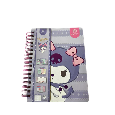 PLANNER CON ESPIRAL KUROMI 17X23CMS