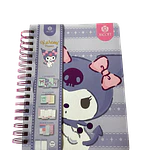 PLANNER CON ESPIRAL KUROMI 17X23CMS