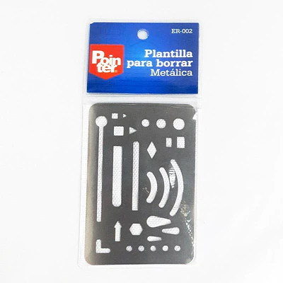 PLANTILLA METÁLICA PARA BORRAR