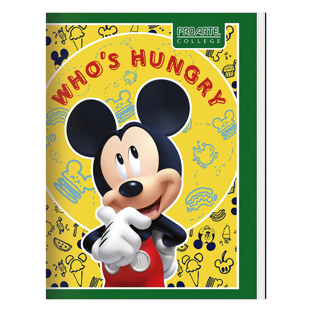 CUADERNO COLLEGE 80 HJS MAT. 7MM MICKEY