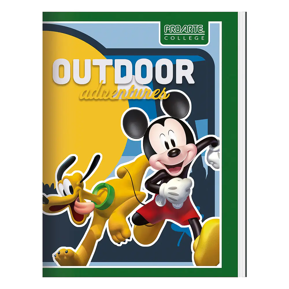CUADERNO COLLEGE 80 HJS MAT. 7MM MICKEY
