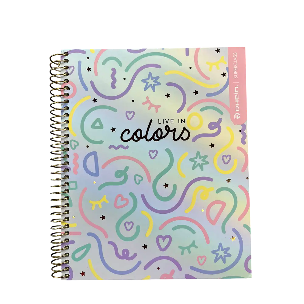 CUADERNO BOOK 120 HOJAS MAT 5MM PASTEL