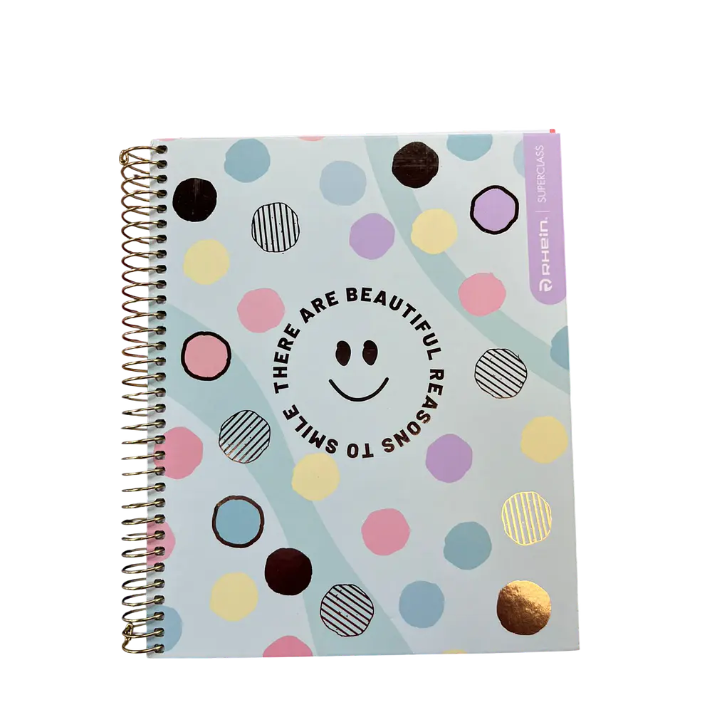 CUADERNO BOOK 120 HOJAS MAT 5MM PASTEL