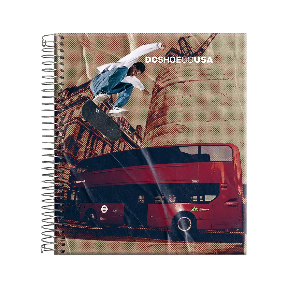 CUADERNO BOOK 150 HOJAS 7MM DC SKATE