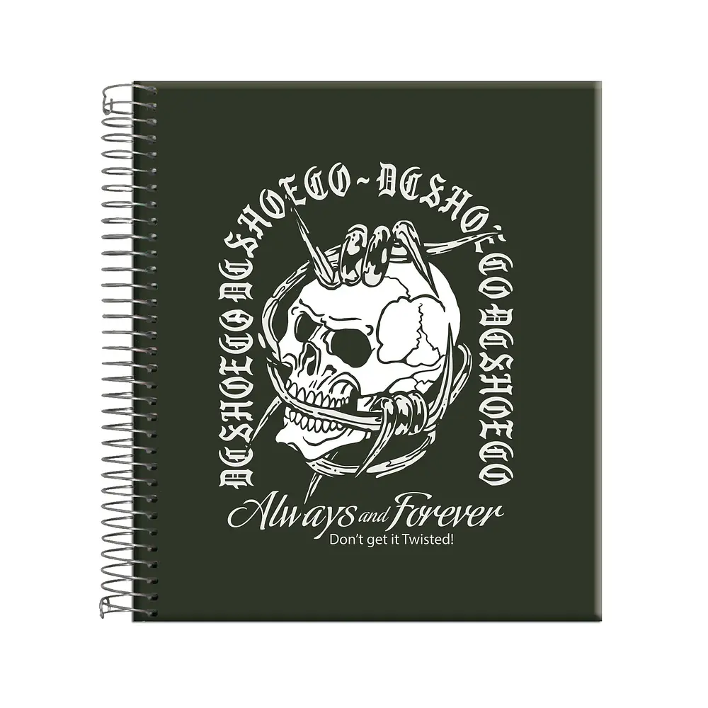 CUADERNO BOOK 150 HOJAS 7MM DC SKATE