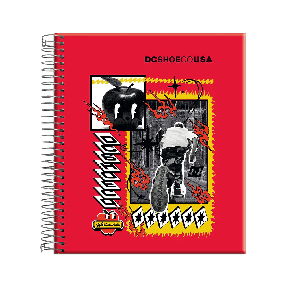 CUADERNO BOOK 150 HOJAS 7MM DC SKATE