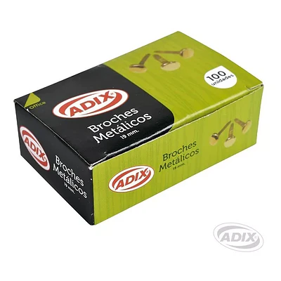 BROCHE METAL 19MM. POR 100 UNIDADES