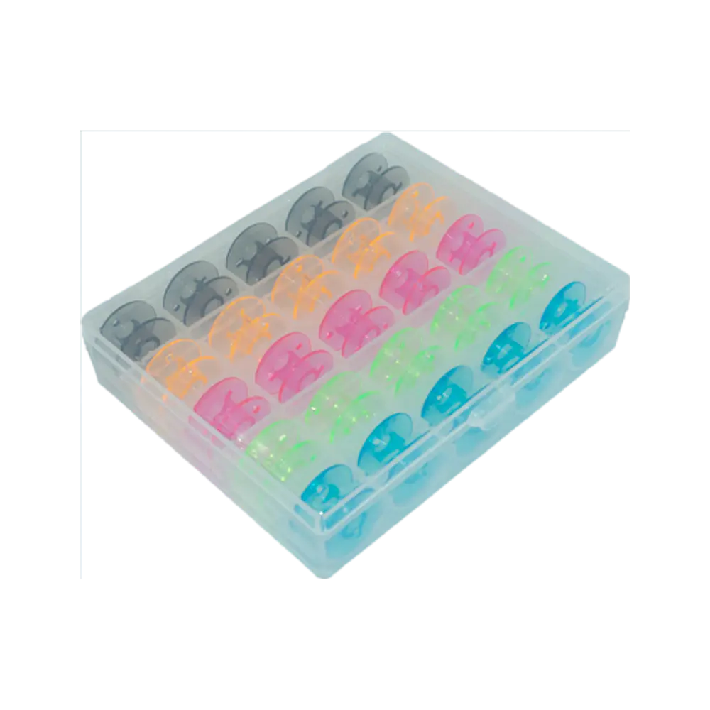 CAJA CON CARRETES DE COLOR 25 PIEZAS