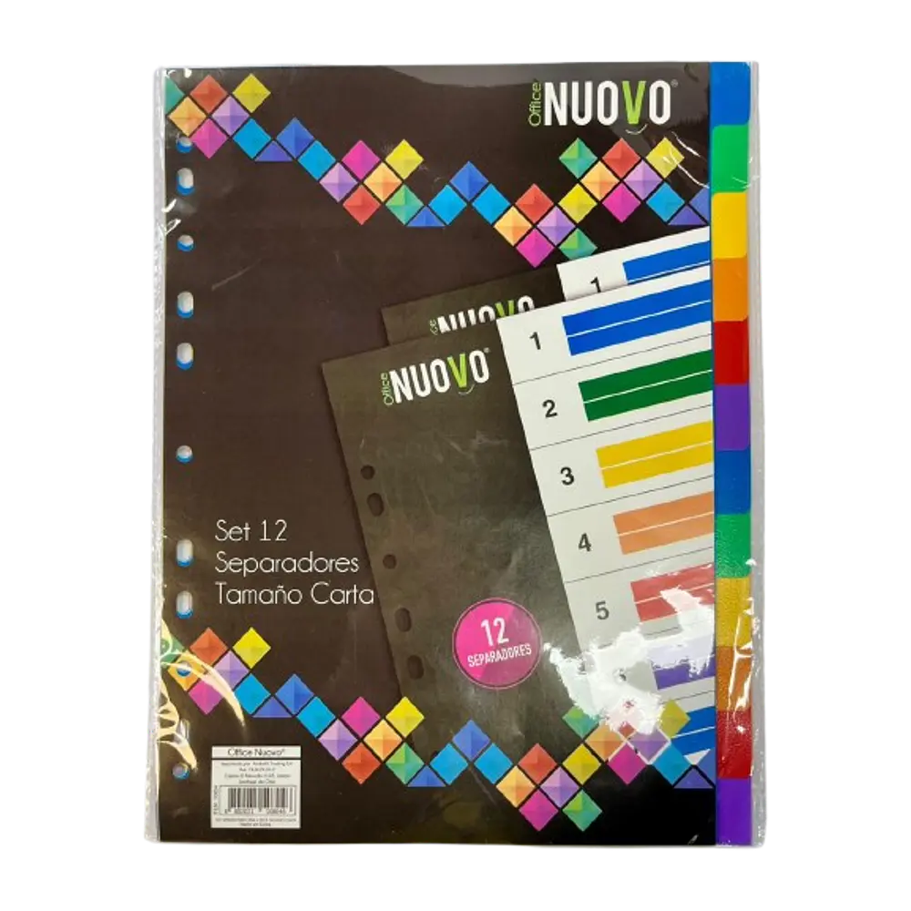 SEPARADOR VINIL CARTA 12 DIVISIONES