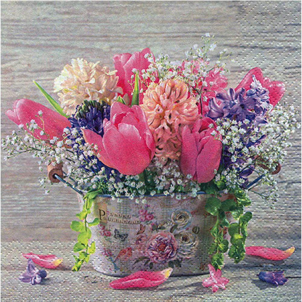 SERVILLETA DECOUPAGE FLORES- DIFERENTES DISEÑOS