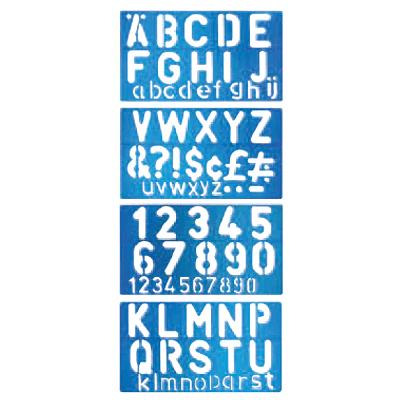SET 4 PLANTILLAS LETRAS-NUMEROS