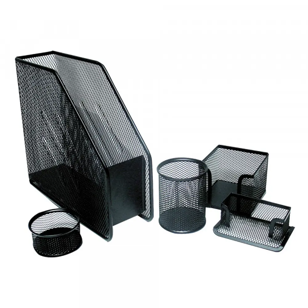 SET 5 PIEZAS MALLA METAL REVISTERO