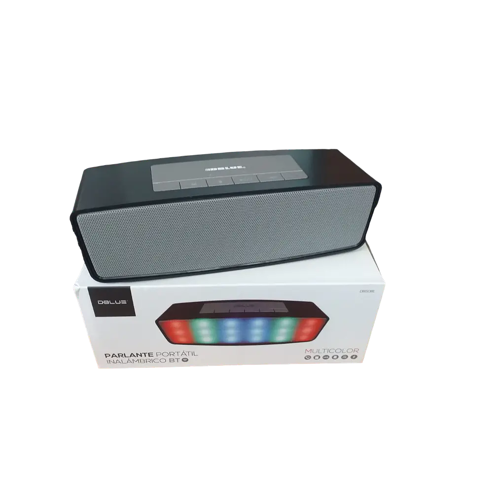 PARLANTE BLUETOOTH MULTICOLOR SD/RADIO