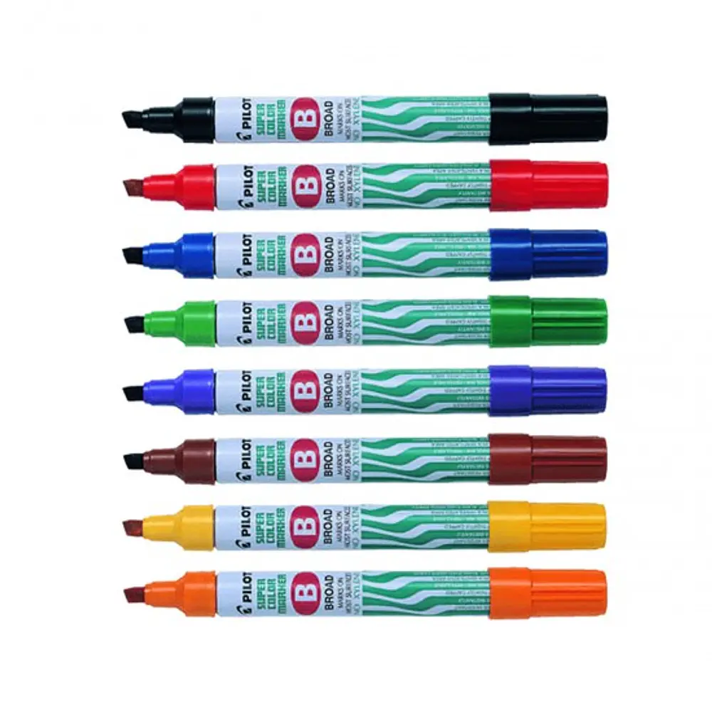 MARCADOR PERMANENTE PUNTA BISELADA - COLORES