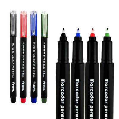 MARCADOR PERMANENTE  0,8 MM  DIFERENTES COLORES