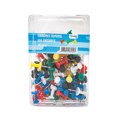 PUSH PINS COLORES 