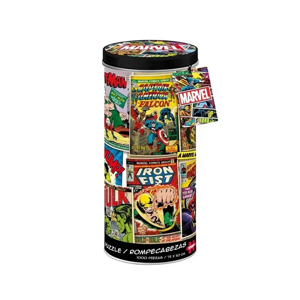 PUZZLE 1000 PIEZAS TUBO MARVEL COMICS