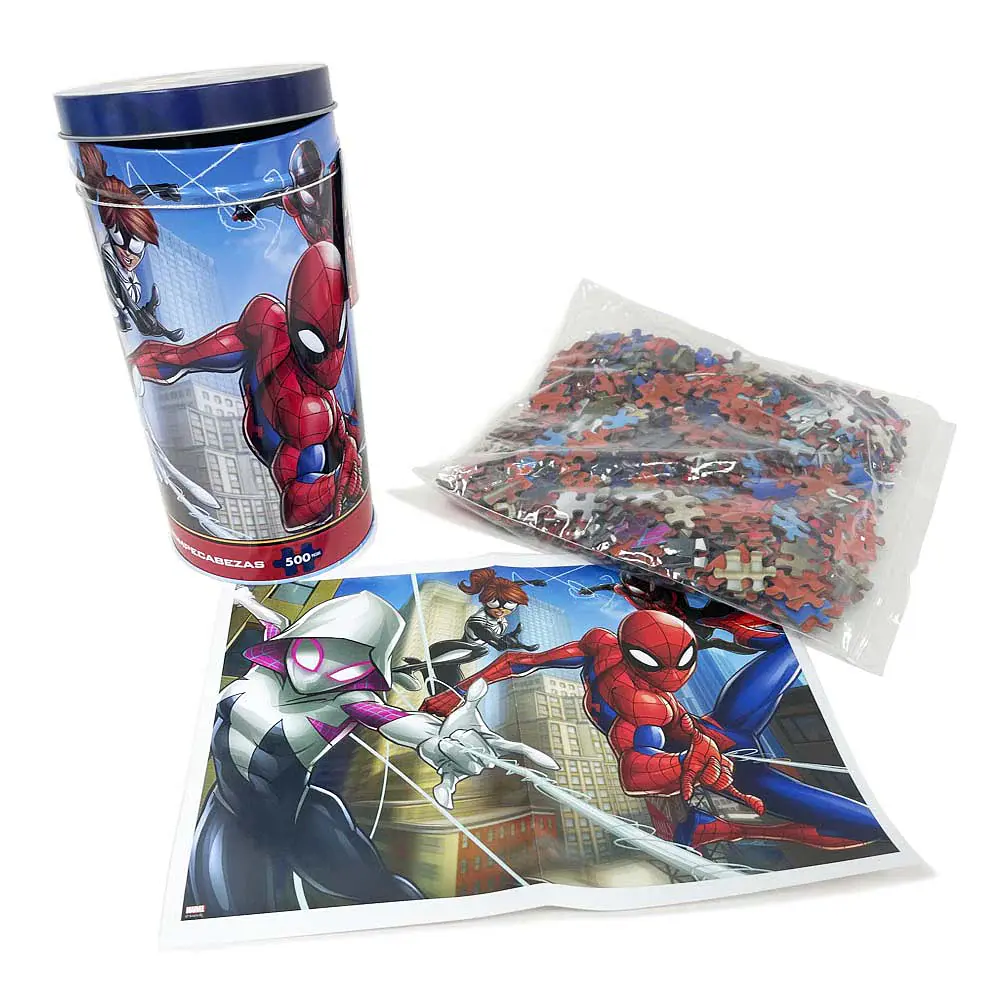 PUZZLE 500 PIEZAS TUBO SPIDERMAN