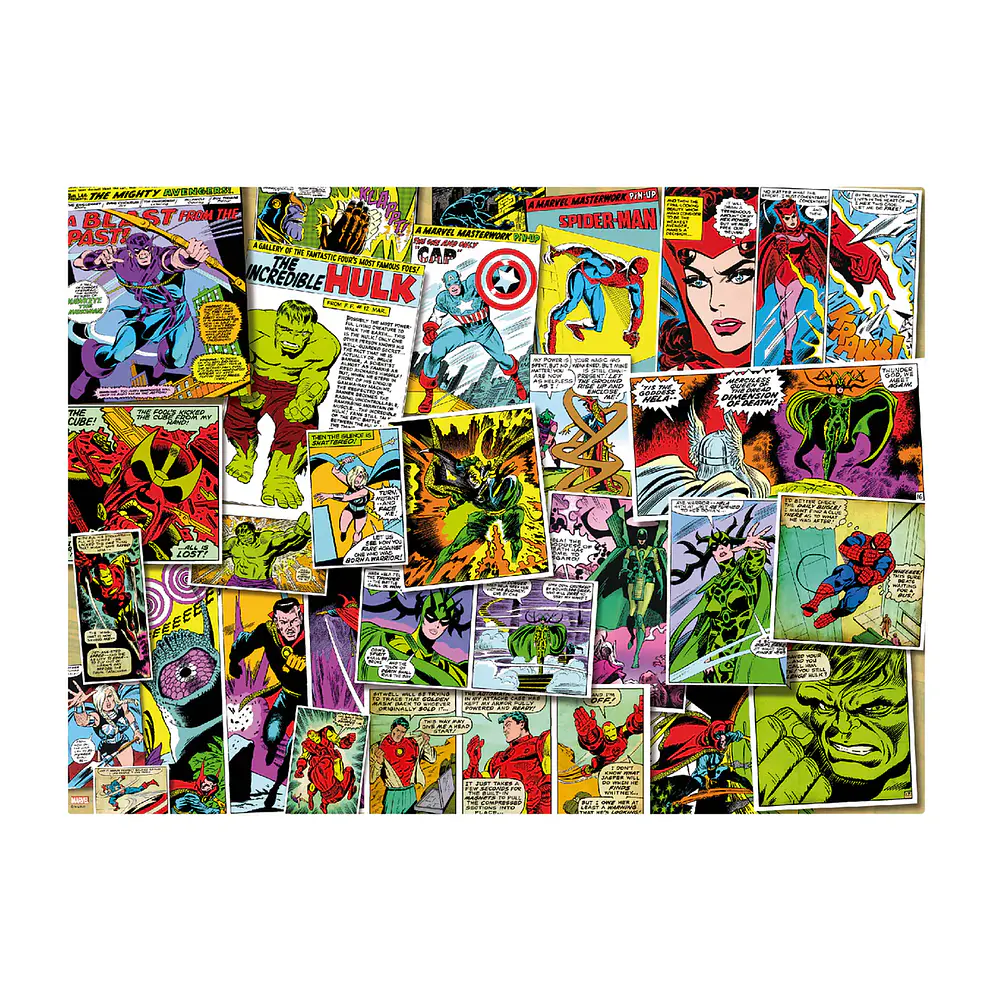 PUZZLE 500 PIEZAS TUBO MARVEL COMICS