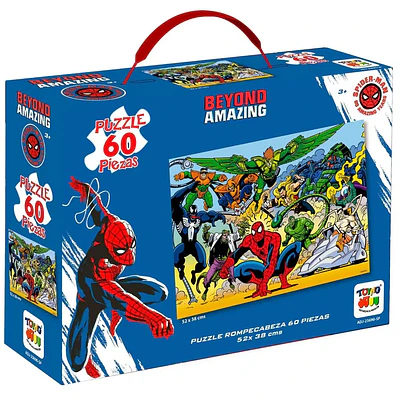 PUZZLE 60 PIEZAS MALETA SPIDERMAN BEYOND