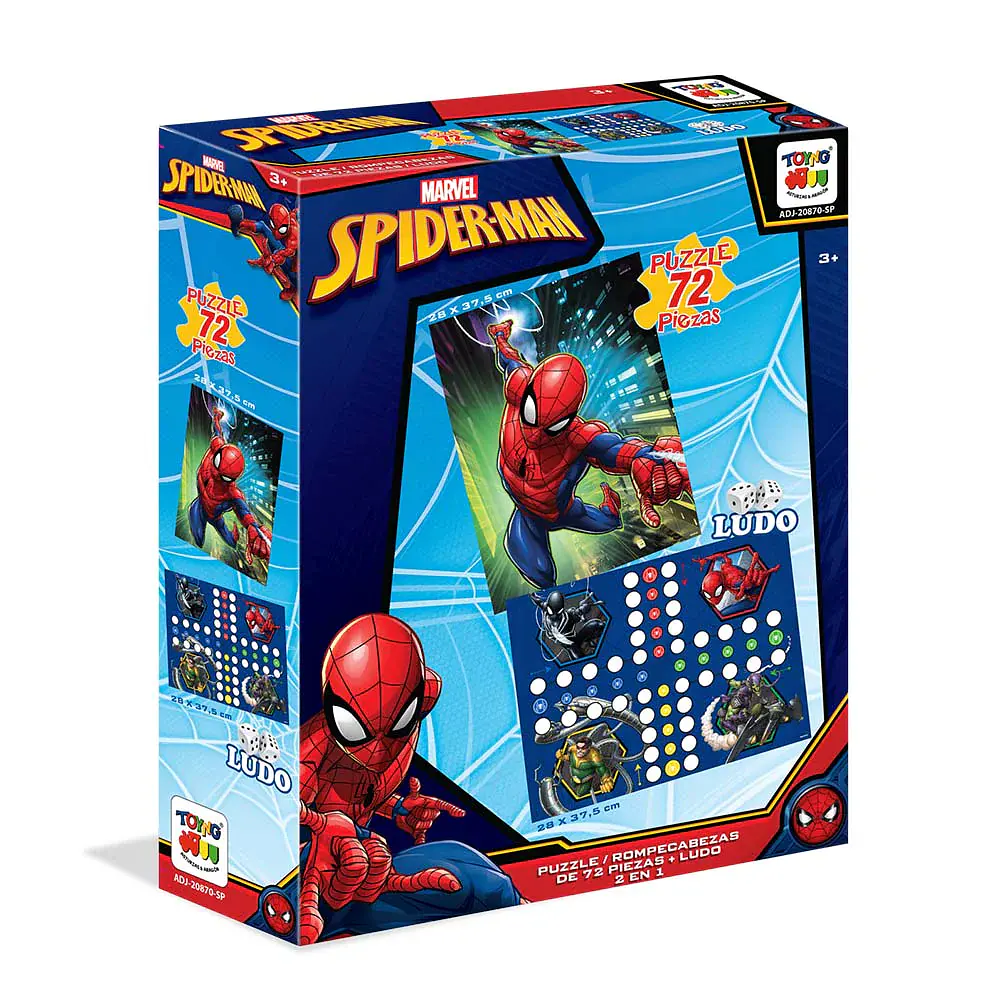 PUZZLE 72 PIEZAS + LUDO SPIDERMAN