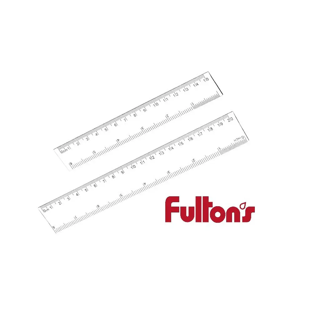 REGLA PLASTICA FULTONS - DIFERENTES MEDIDAS