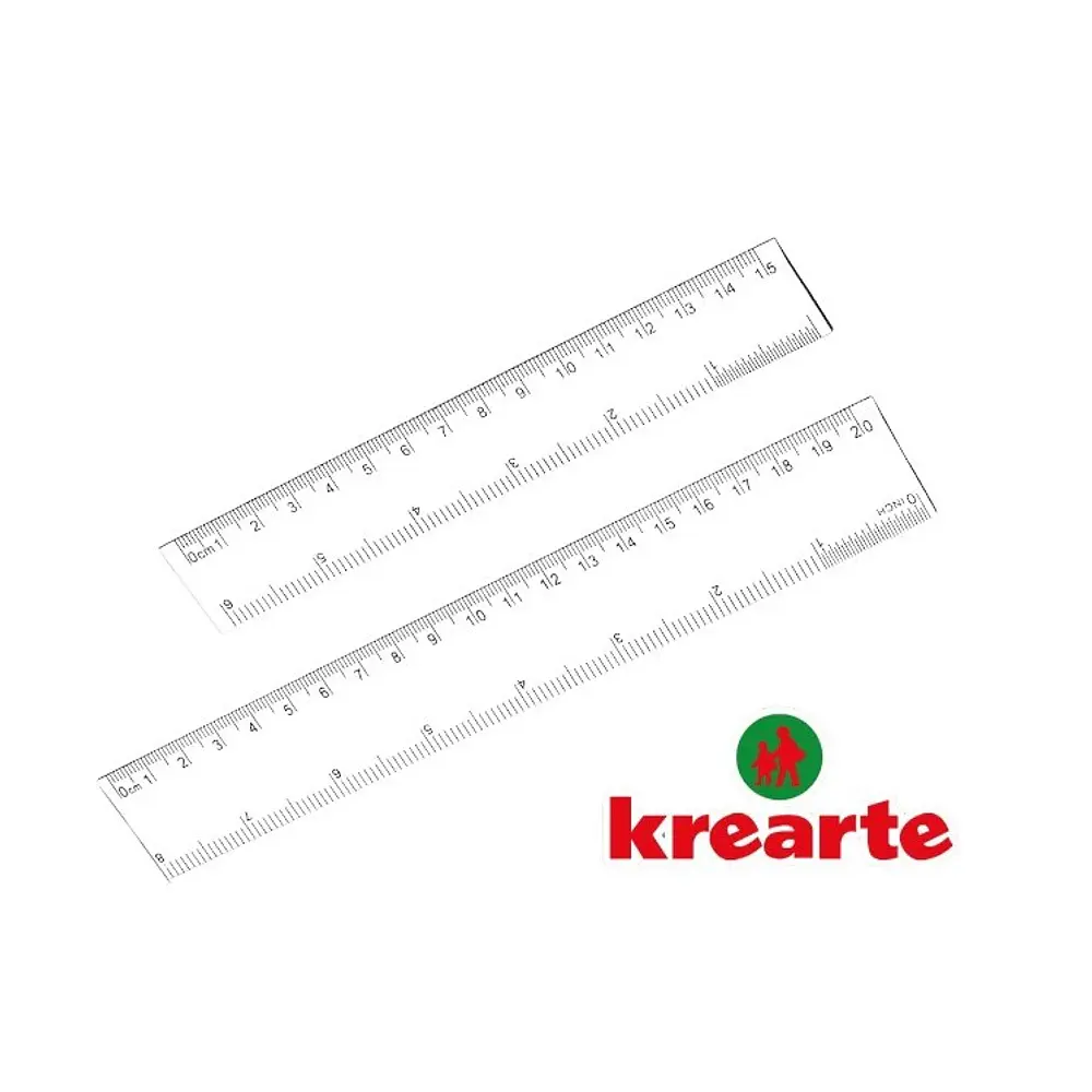 REGLA PLASTICA  KREARTE - DIFERENTES MEDIDAS