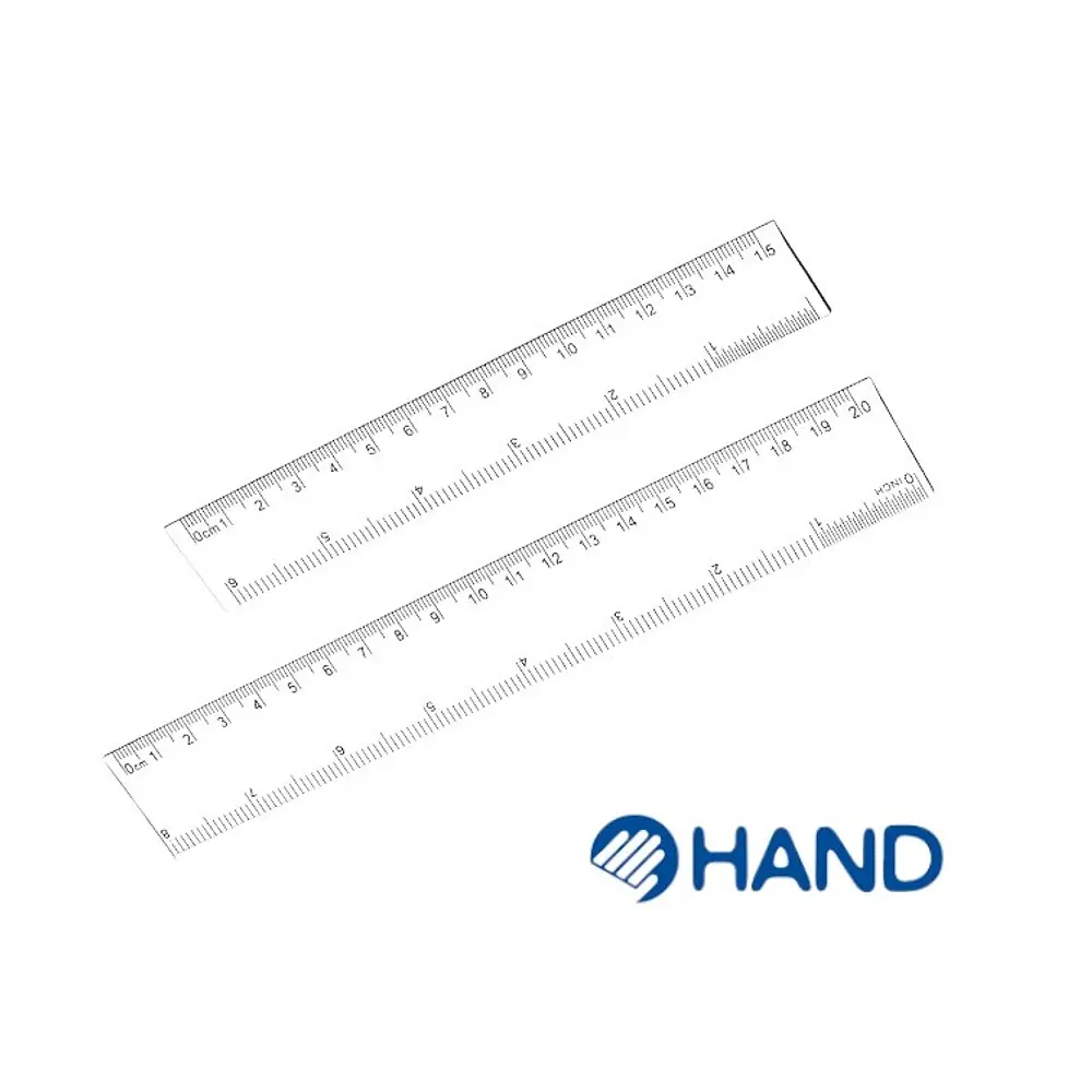 REGLA PLASTICA  HAND - DIFERENTES MEDIDAS