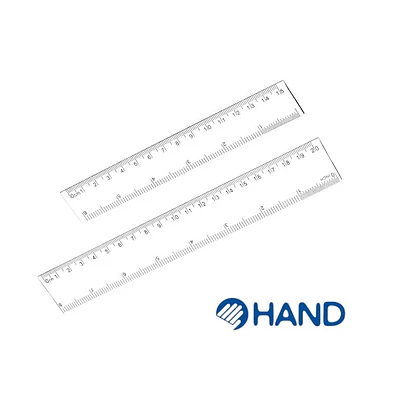 REGLA PLASTICA  HAND - DIFERENTES MEDIDAS