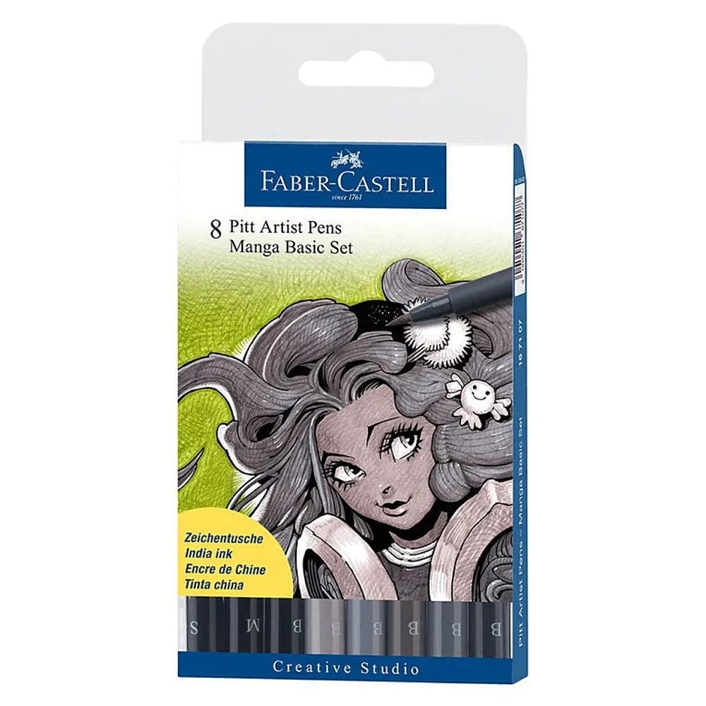 MARCADOR PITT MANGA X 8 