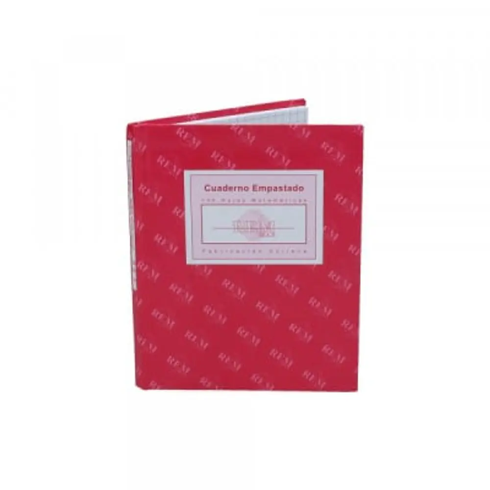 CUADERNO EMPASTADO 100 HOJAS INDICE MATEMATICA 7MM