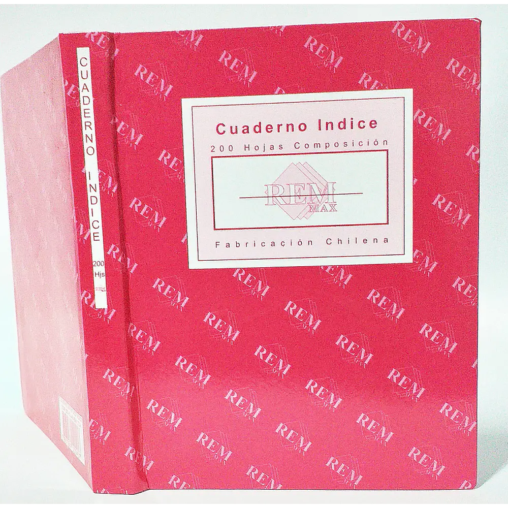 CUADERNO EMPASTADO 200 HOJAS INDICE COMPOSICION