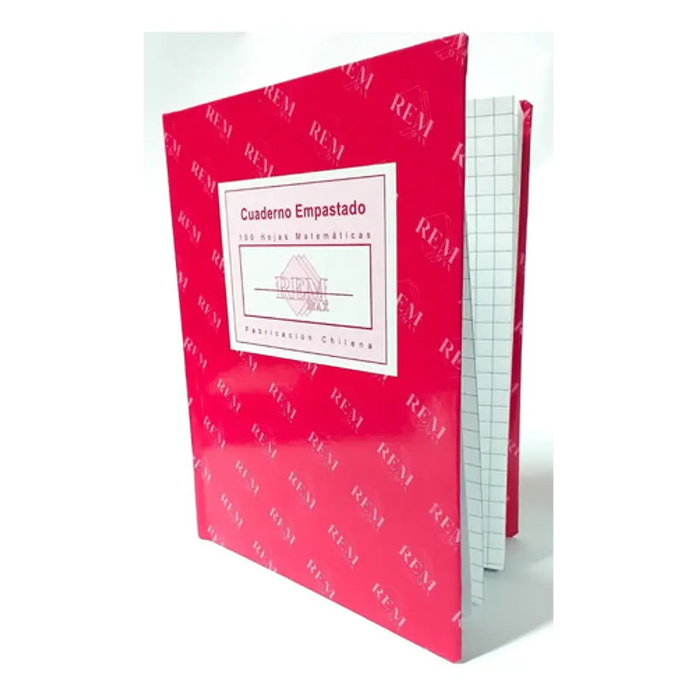 CUADERNO EMPASTADO 200 HOJAS MAT. 7MM.
