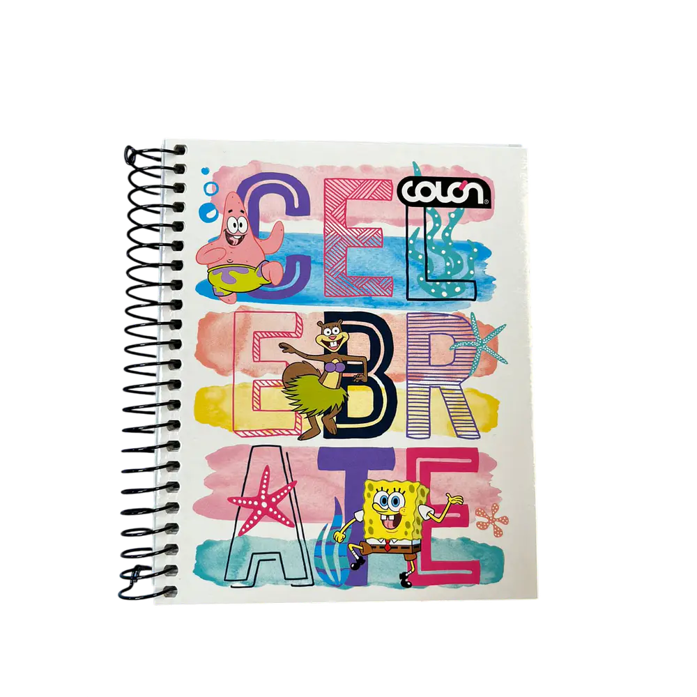 CUADERNO ESPECIAL MINI 90 HOJAS 5MM BOB ESPONJA