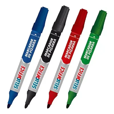 MARCADOR PIZARRA PUNTA REDONDA - DIFERENTES COLORES