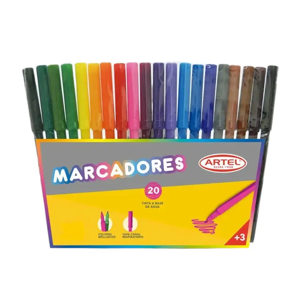 MARCADOR SCRIPTO 20 COLORES