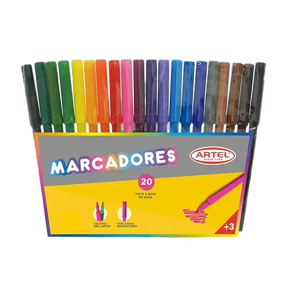 MARCADOR SCRIPTO 20 COLORES