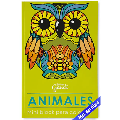 MINI BLOCK DE COLOREAR - ANIMALES