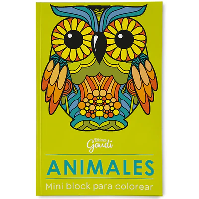 MINI BLOCK DE COLOREAR - ANIMALES