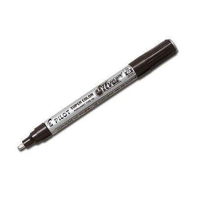 MARCADOR TINTA PILOT OLEO MEDIO 2.0mm PLATEADO
