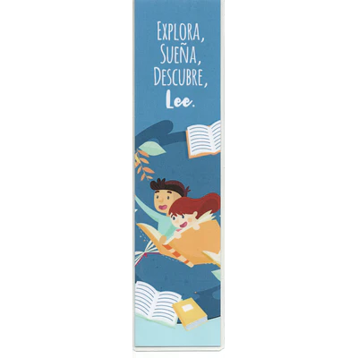 MARCAPÁGINAS PLASTIFICADO - EXPLORA, SUEÑA, DESCUBRE, LEE