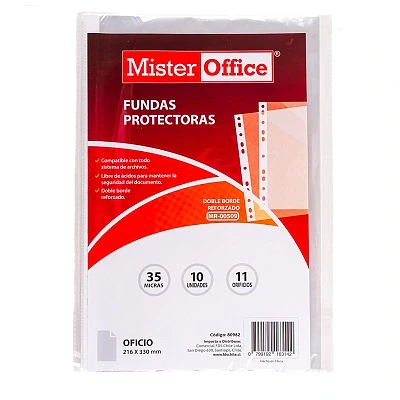 FUNDA OFICIO  BLANCO 10 UNIDADES