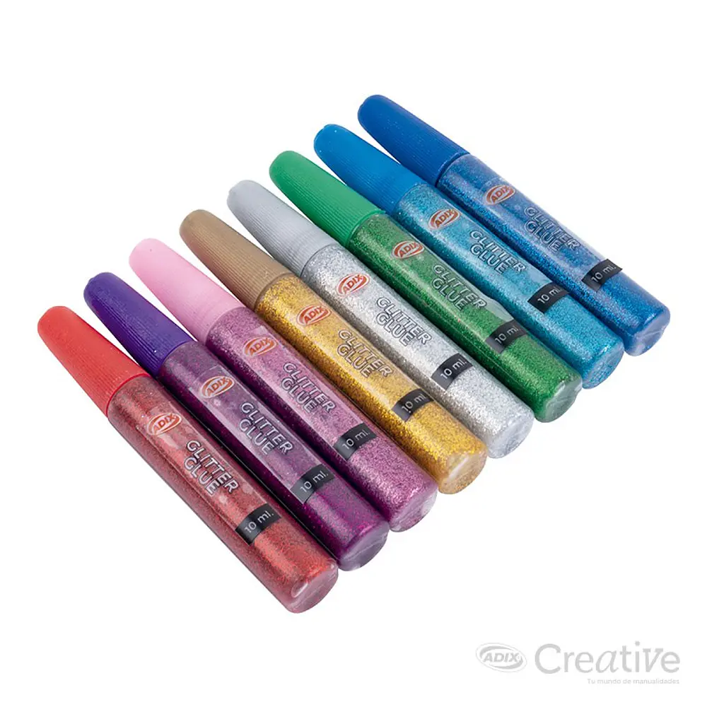 GLITTER GLUE COLORES 10 ML