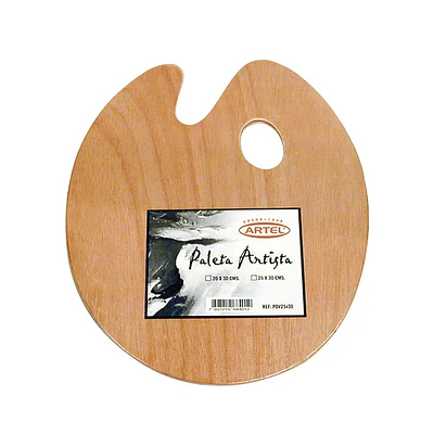 PALETA MADERA OVALADA 